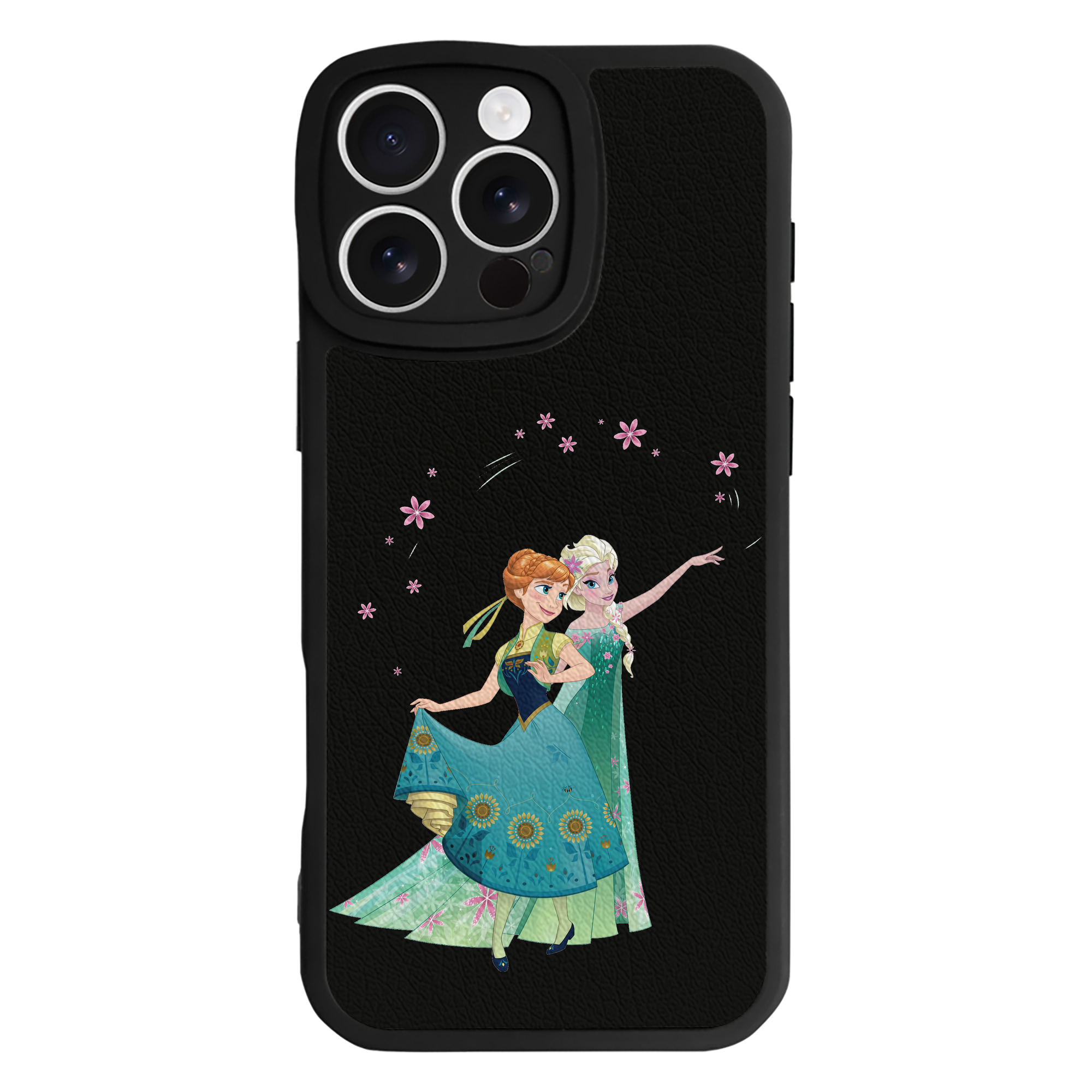 （画像用） アナと雪の女王 アンナ エルサ Frozen Anna Elsa 【iPhone 16シリーズ対応】シリコンスマホケース（レザー調） 材質：シリコン
